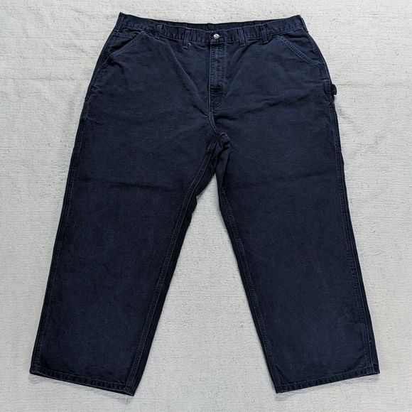 Carhartt B11-MDT Duck Canvas Loose Fit Carpenter Work Pants 43x28 Dark Blue - Picture 7 of 14